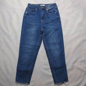 BP womens JEANS denim BE RESPONSIBLE frayed PETITE ankle SIZE 23